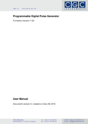 CGC PULS-CTRL24 User Manual