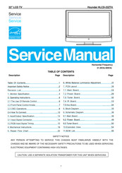 Hyundai HLCD-22ZT4 Service Manual