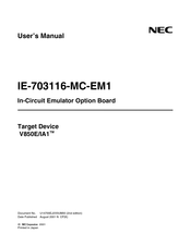 NEC IE-703116-MC-EM1 User Manual