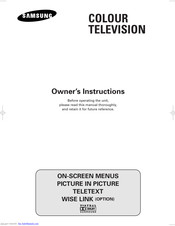 Samsung CW-29A2083 Owner's Instructions Manual