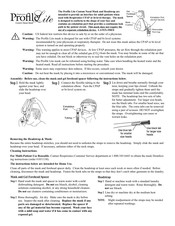 Respironics Profile Lite Instructions