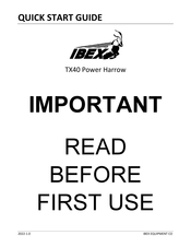 IBEX TX40 Quick Start Manual