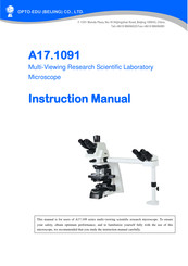 OPTO-EDU A17.1091-2 Instruction Manual
