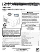Daikin DSG060090 Installation Instructions Manual