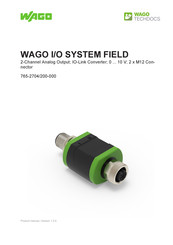 WAGO 2AO FLD IOL CONV 0-10V Product Manual