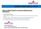 IntelliTech IBT45 Manual
