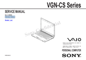 Sony VAIO VGN-CS23G/Q Service Manual