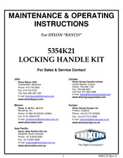 Dixon Bayco Maintenance & Operating Instructions
