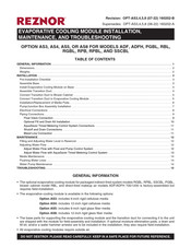 Reznor AS8 Manual