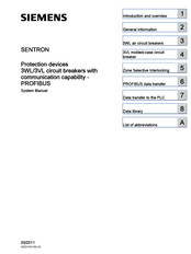 Siemens Sentron 3WL5 Series System Manual
