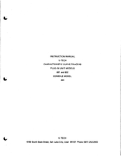 U-Tech 683 Instruction Manual