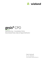 Wieland gesis CPO User Manual