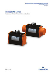 Emerson Bettis RPX Series Installation, Operation And Maintenance Manual