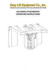 Easy Lift Equipment EAGLE-GRIP EL4 Series Operating Instructions Manual