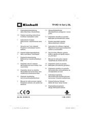 EINHELL TP-RO 18 Set Li BL Original Operating Instructions