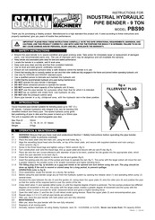 Sealey PBS90 Instructions