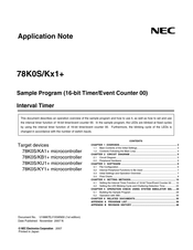 NEC 78K0S/KY1+ Application Note