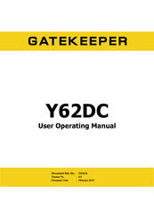 Gatekeeper Y62DC User's Operating Manual