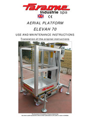 Faraone ELEVAH 70 Use And Maintenance Instructions