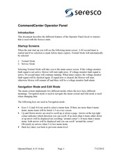 Seresco CommandCenter Manual