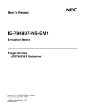 NEC IE-784937-NS-EM1 User Manual