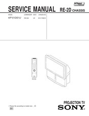 Sony KP-51DS1U Service Manual