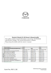 Mazda CX-30 2020 Owner's Manual