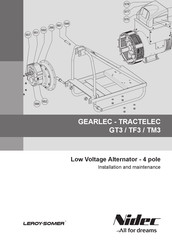 Nidec LEROY-SOMER TRACTELEC TF3-66 Installation And Maintenance Manual