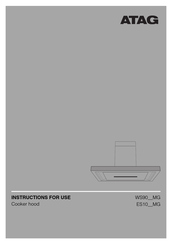 Atag WS90 MG Instructions For Use Manual