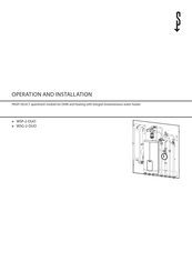 STIEBEL ELTRON WSG-2-DUO Administrator's Manual For Operation And Installation