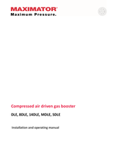 MAXIMATOR MDLE Installation And Operating Manual