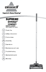 Bissell SUPREME Sweep Compact 36U3 Series User Manual