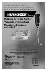 Black & Decker FR220 Use And Care Book Manual