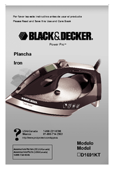 Black & Decker Power Pro D1691KT Use & Care Book