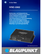 Blaupunkt IVSC-3302 Operating And Installation Manual