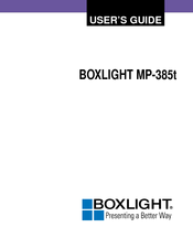 BOXLIGHT MP-385t User Manual