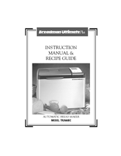 Breadman Ultimate Plus Tr2500bc Manuals Manualslib