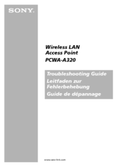 Sony PCWA-A320 Troubleshooting Manual