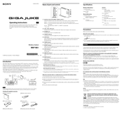Sony Giga Juke NAS-SC55PKE Operating Instructions