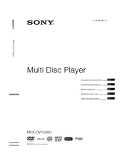 Sony MEX-DV1500U Operating Instructions Manual