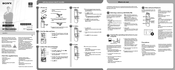Sony ICD-SX712D Quick Start Manual