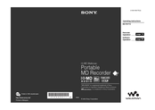 Sony Walkman MZ-RH710 Operating Instructions Manual