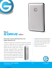 G-Technology G Drive slim Brochure