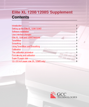 GCC Technologies Elite XL-1208 Supplementary Manual