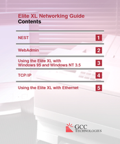 Gcc Technologies Elite XL-1208 Network Manual