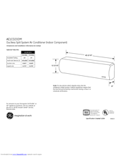 GE AE1CD20DM Dimensions And Installation Information