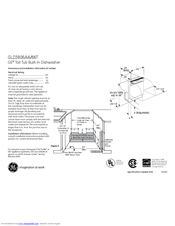 GE GLD3806T Dimensions And Installation Information