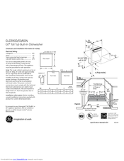 GE GLD5950NCS Dimensions And Installation Information