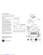 GE GLD7708V Dimensions And Installation Information