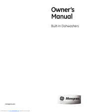 GE Monogram ZBD8920PSS Owner's Manual